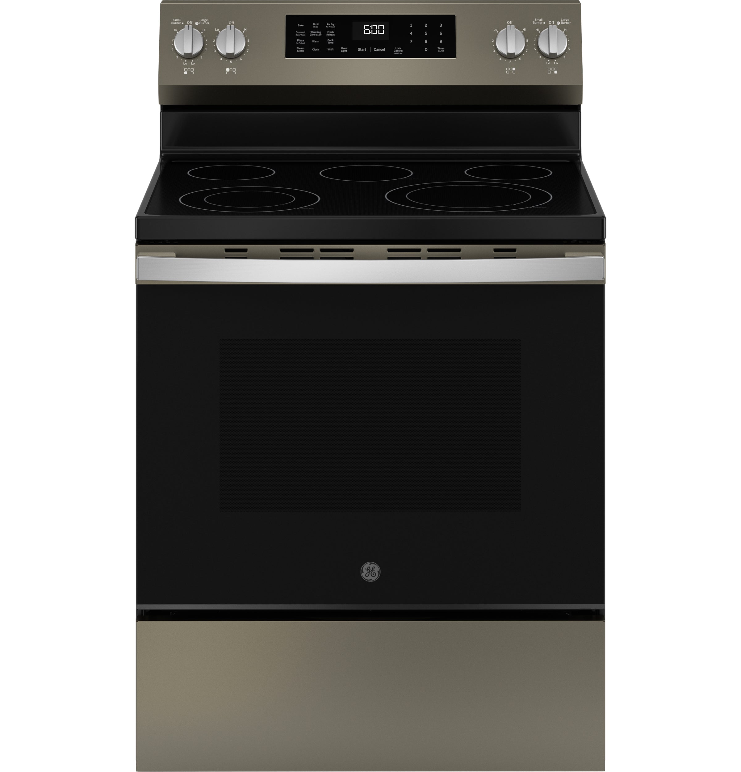 GE 30" Free-Standing Electric Convection Range with No Preheat Air Fry and EasyWash Oven Tray | GRF600AVES