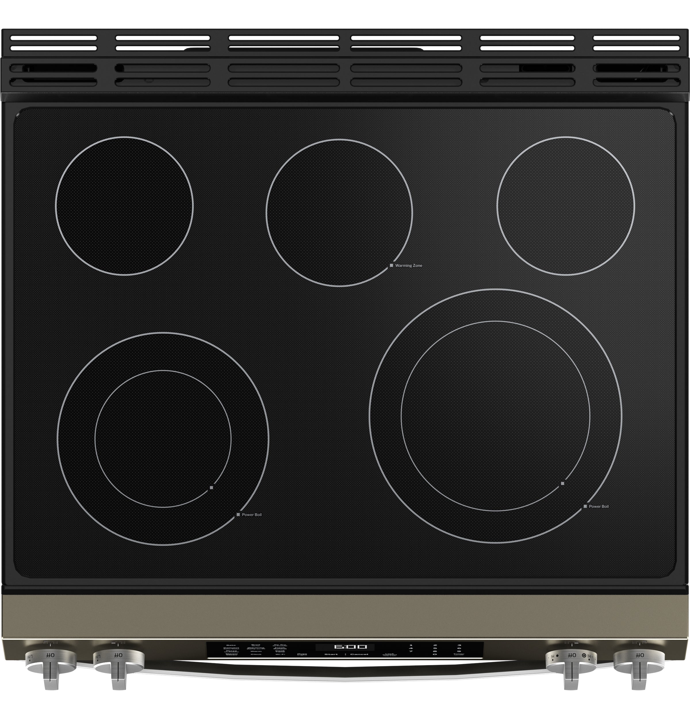 GE 30" Slide-In Electric Convection Range with No Preheat Air Fry and EasyWash™ Oven Tray | GRS600AVES