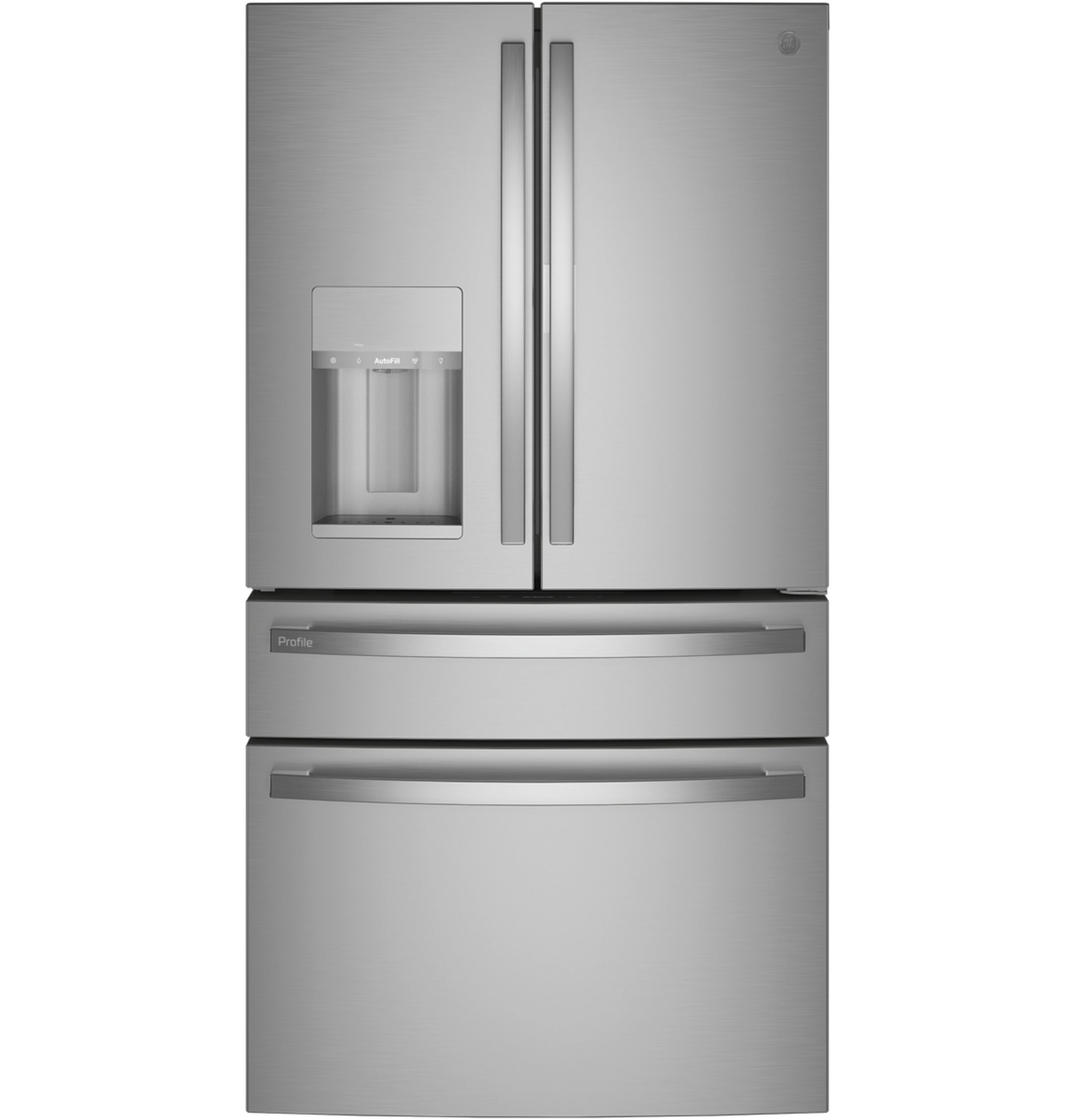 GE Profile 22.4 Cu. Ft. Counter-Depth 4-Door French-Door Refrigerator | PXD22BYPFS
