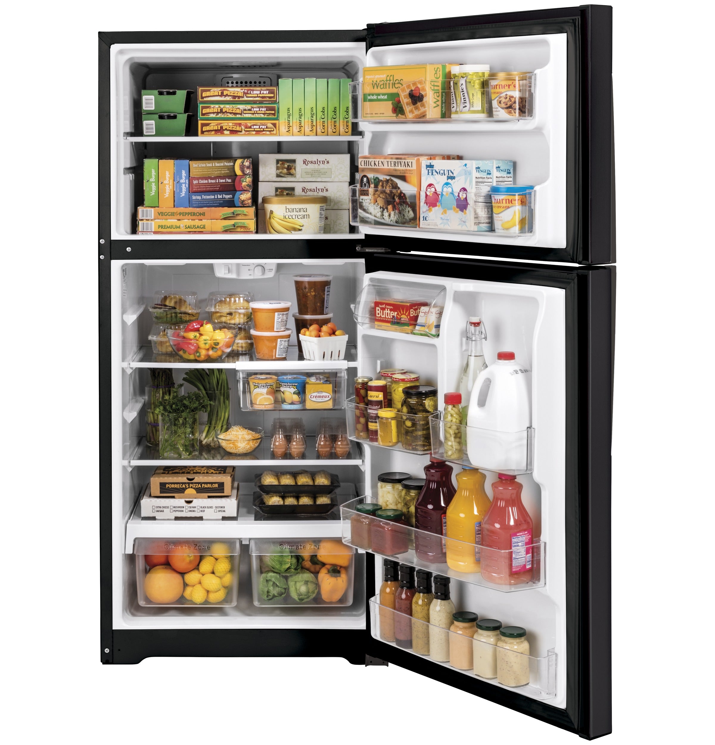 GE 21.9 Cu. Ft. Garage Ready Top-Freezer Refrigerator | GTS22KMNRDS