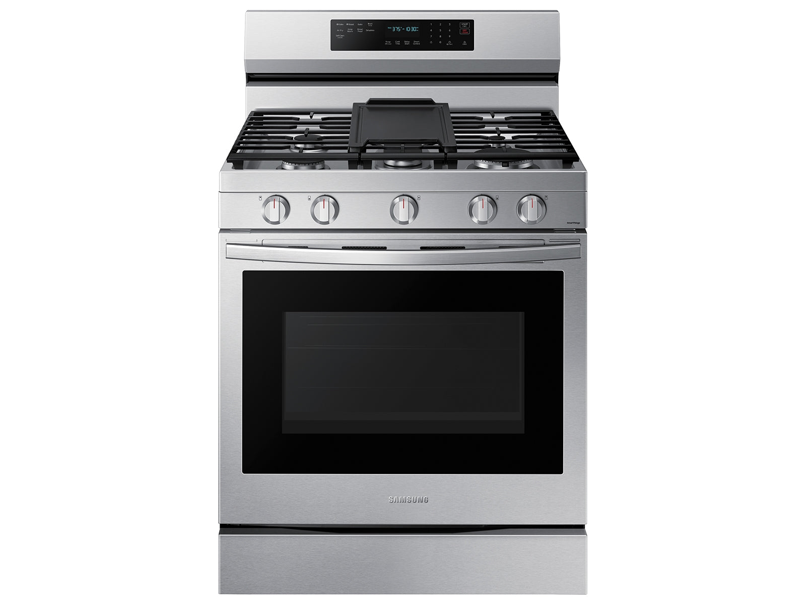 Samsung 6.0 cu. ft. Smart Freestanding Gas Range with No-Preheat Air Fry, Convection+ & Stainless Cooktop  | NX60A6711SS