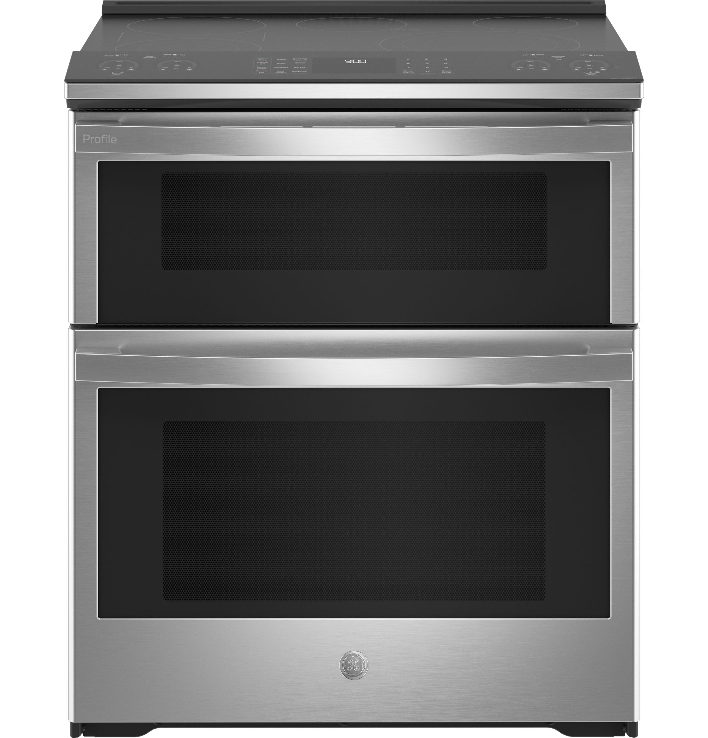 GE Profile 30" Smart Slide-In Electric Double Oven Convection Fingerprint Resistant Range | PS960YPFS
