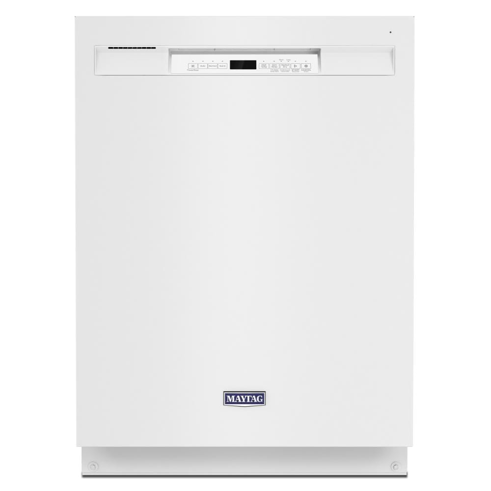 Maytag 24” Front Control Dishwasher with Dual Power Filtration and PowerBlast Cycle - 50 dBA | MDB4949SKW