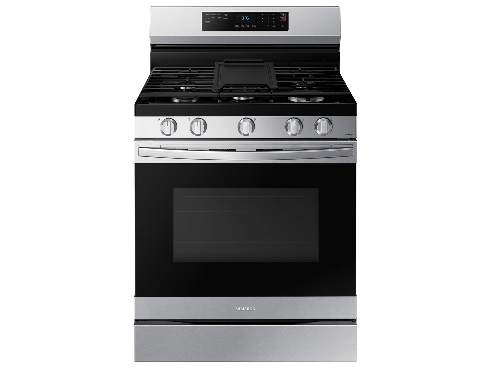 Samsung 6.0 cu. ft. Smart Freestanding Gas Range with No-Preheat Air Fry & Convection | NX60A6511SS