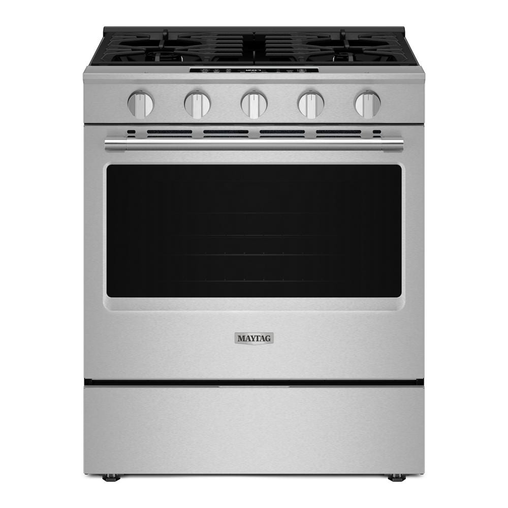 Maytag Slide-In Gas Range with Grill Mode and No Preheat Air Fry - 5.0 Cu. Ft. | MSGS7030SZ