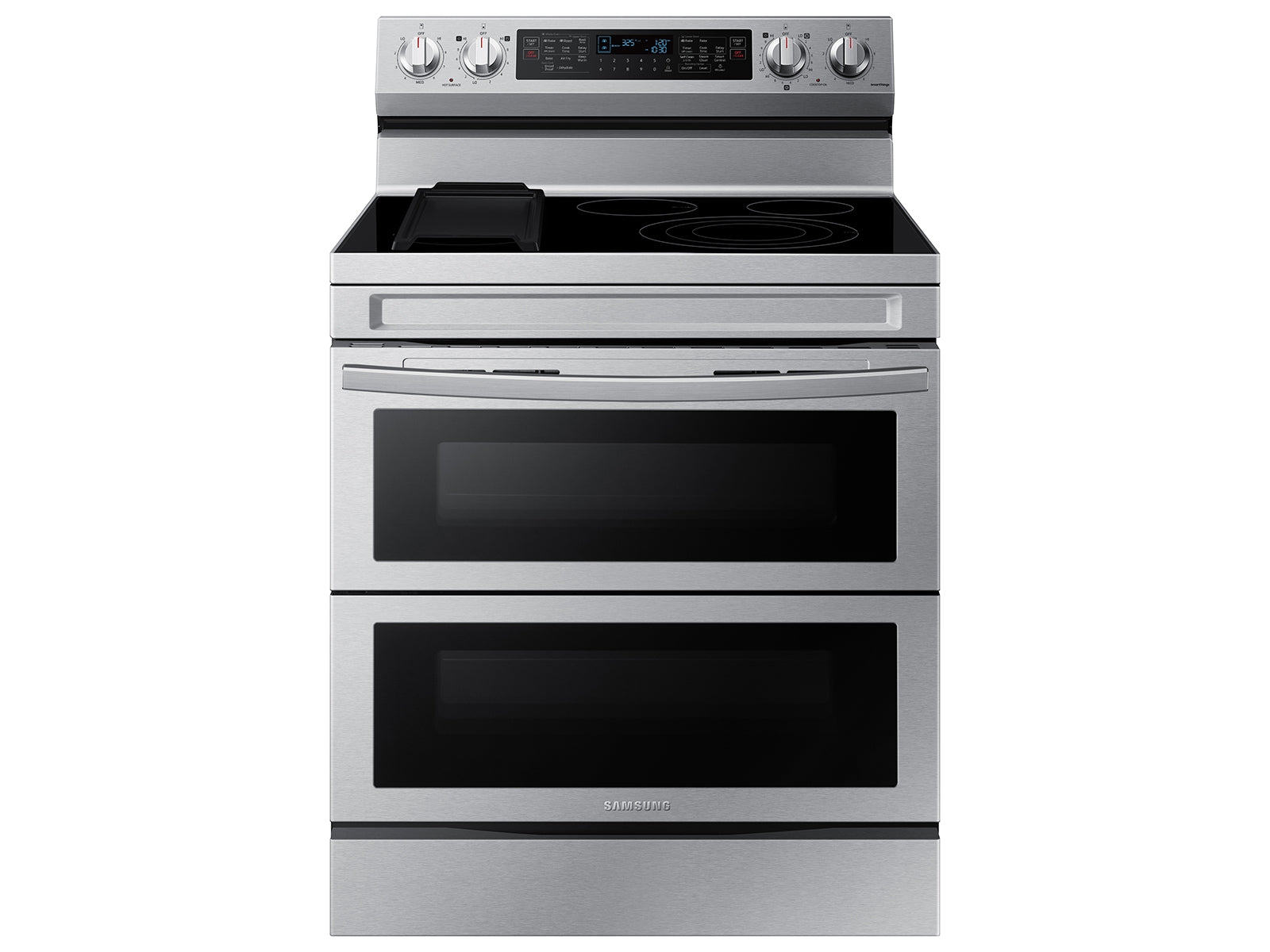 Samsung 6.3 cu. ft. Smart Freestanding Electric Range with Flex Duo™, No-Preheat Air Fry & Griddle | NE63A6751SS