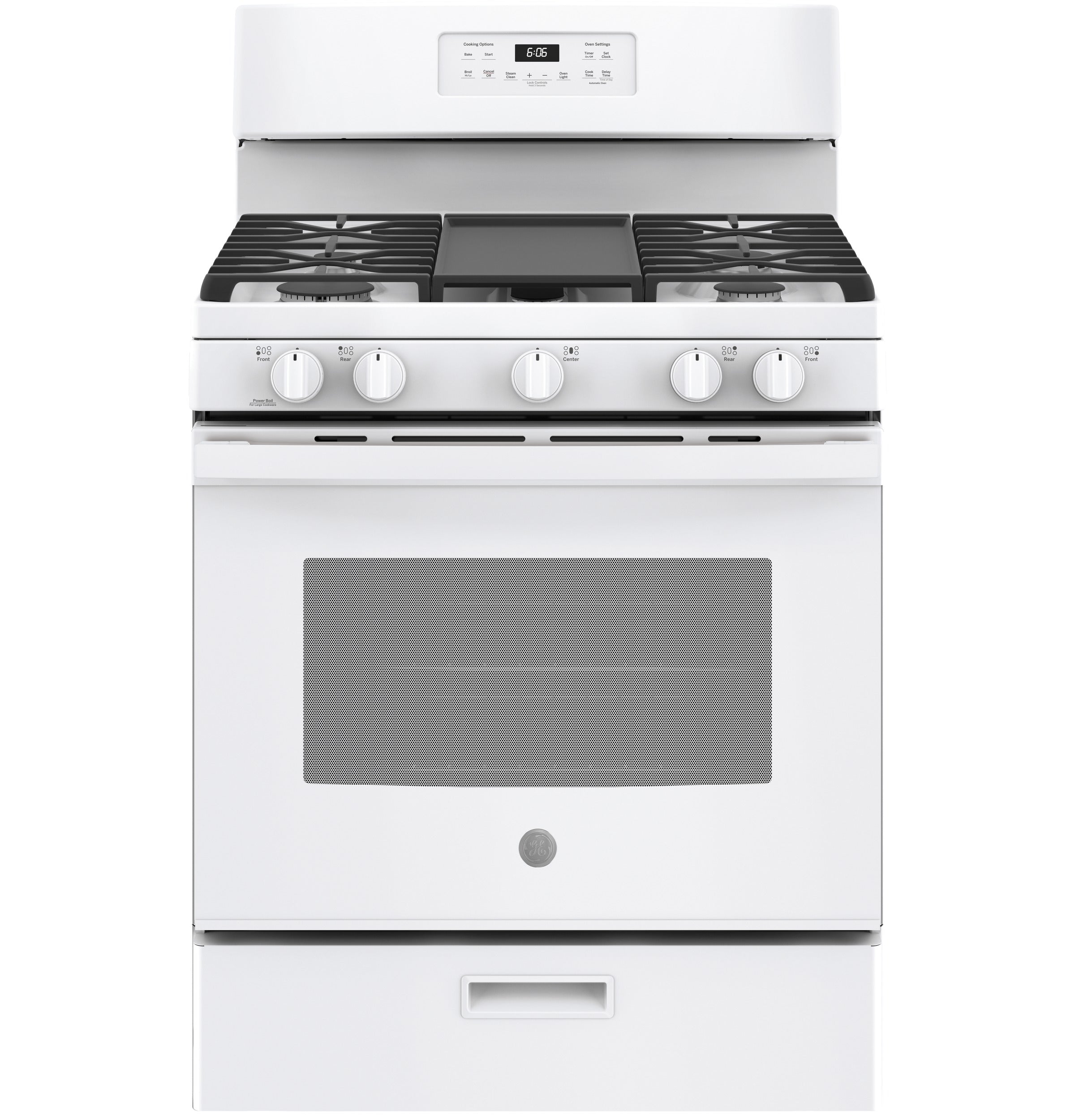 GE Free-Standing Front Control Gas Range | JGBS66DEKWW