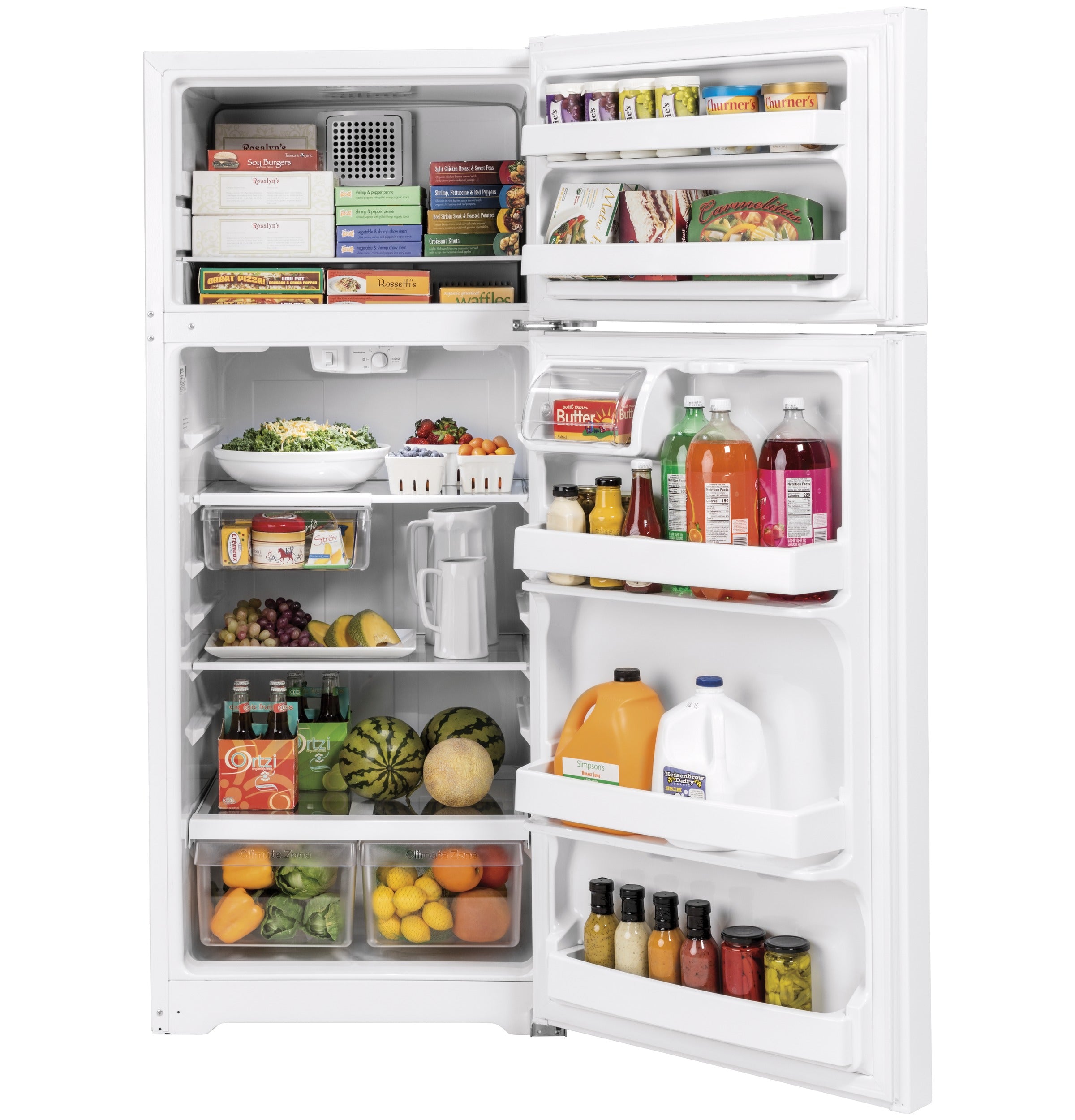 GE 17.5 Cu. Ft. Top-Freezer Refrigerator | GTS18HGNRWW