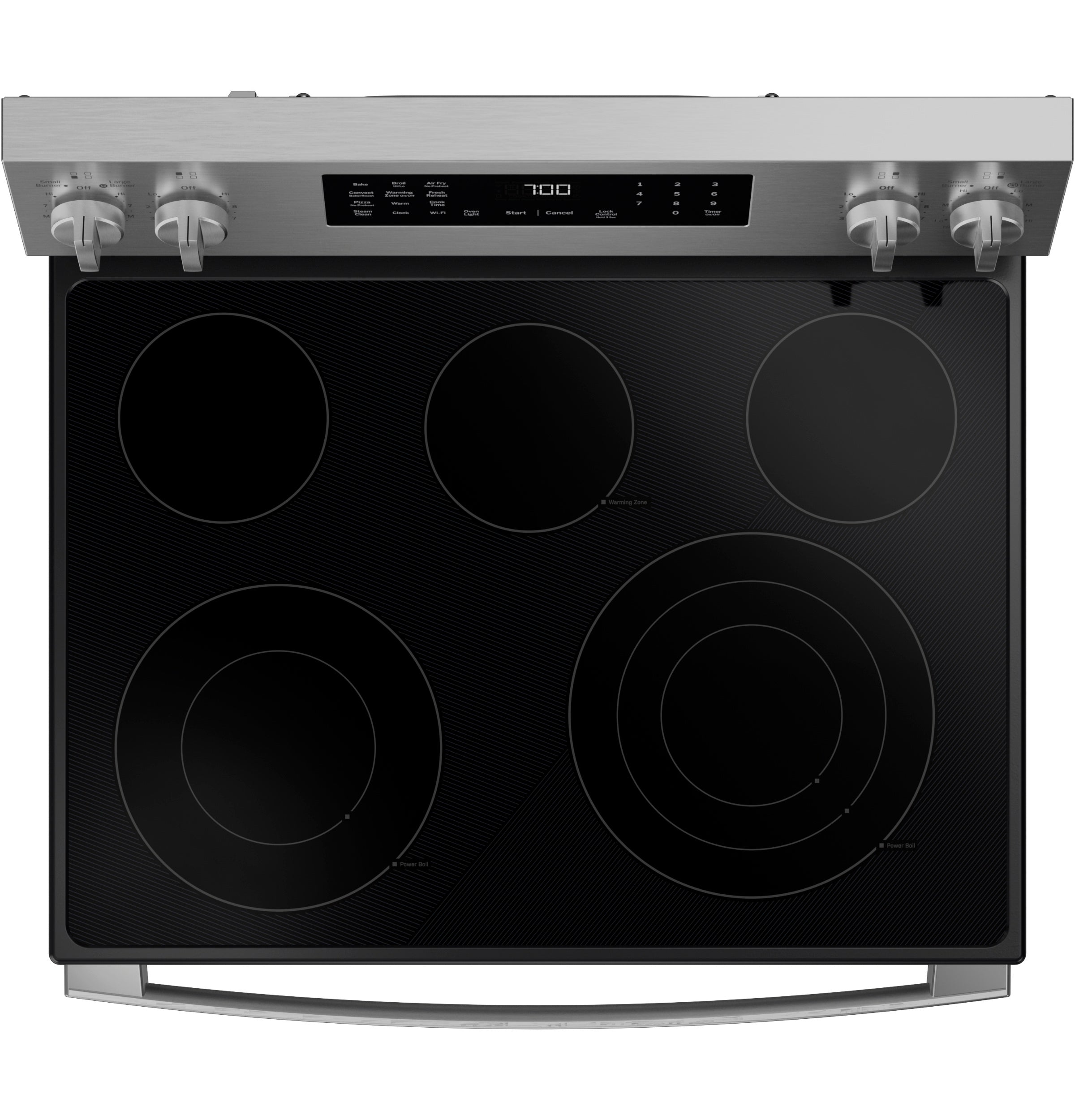 GE Profile Smart Free-Standing Electric Convection Range with No Preheat Air Fry and EasyWash™ Oven Tray | PRF700AYFS