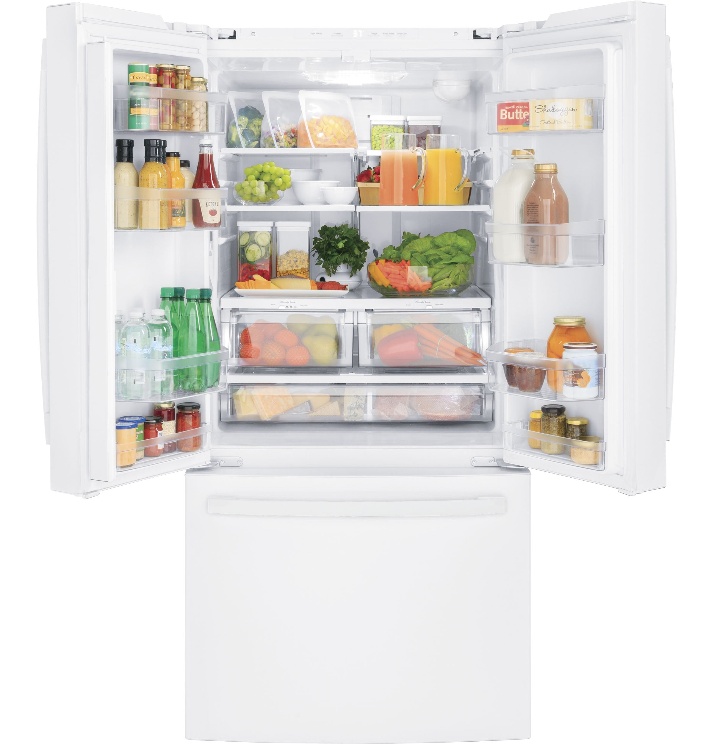 GE ENERGY STAR® 24.7 Cu. Ft. French-Door Refrigerator | GNE25JGKWW