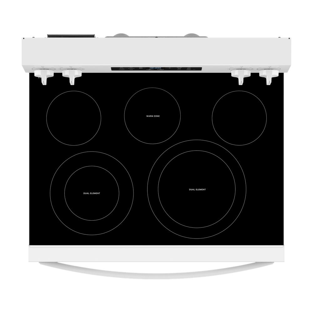 Whirlpool Electric Range with Air Cooking Technology, No Preheat Air Fry and Air Baking and Self Clean | WFES5030RW