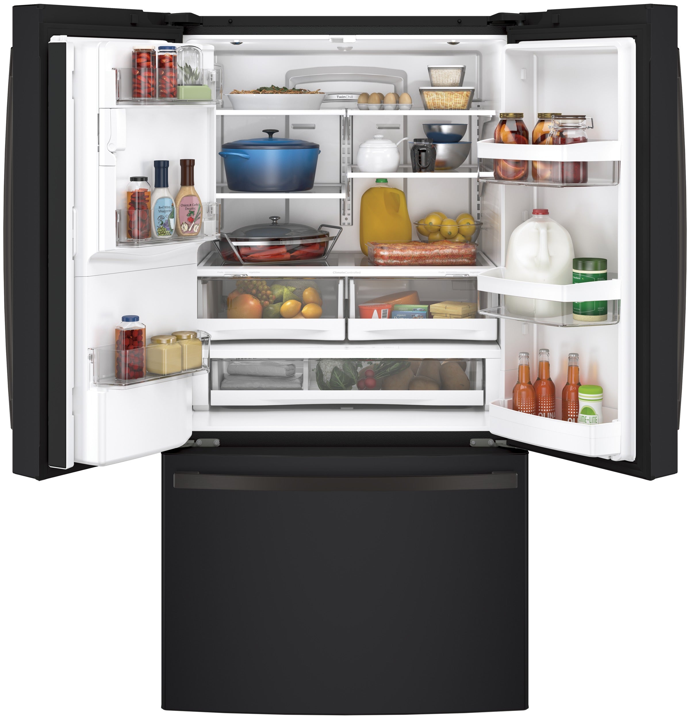 GE ENERGY STAR® 27.7 Cu. Ft. French-Door Refrigerator | GFE28GELDS