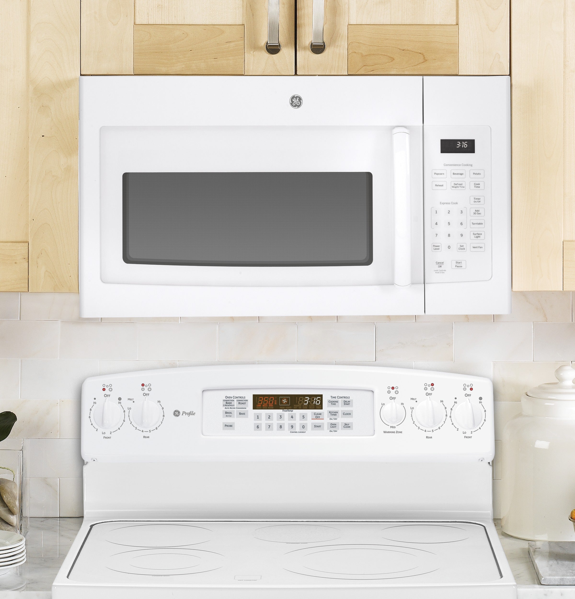 GE 1.6 Cu. Ft. Over-the-Range Microwave Oven | JVM3160DFWW