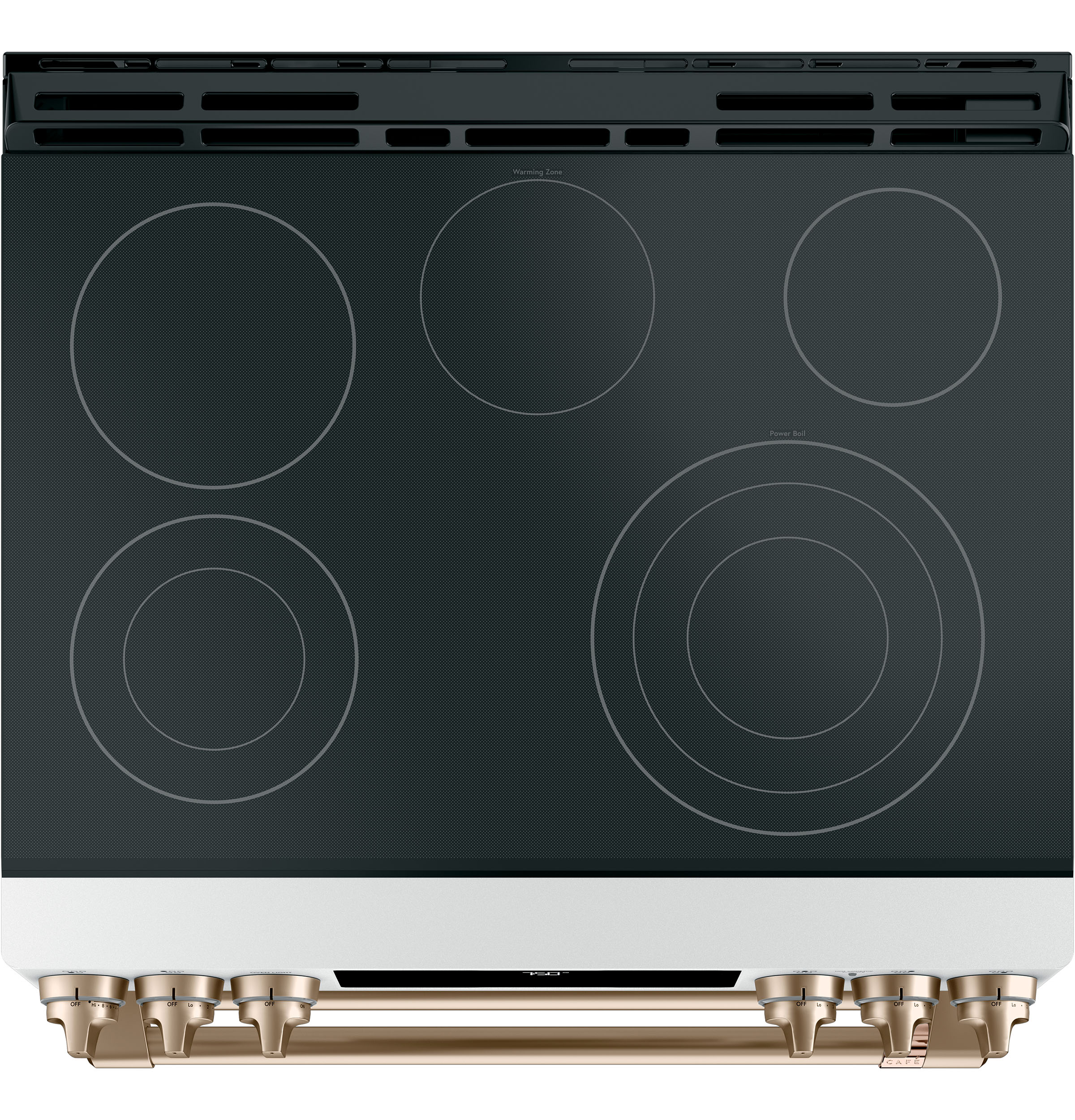CAFÉ 30" Smart Slide-In, Front-Control, Radiant and Convection Double-Oven Range | CES750P4MW2