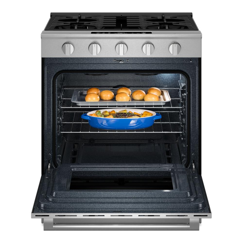 Maytag Slide-In Gas Range with Grill Mode and No Preheat Air Fry - 5.0 Cu. Ft. | MSGS7030SZ