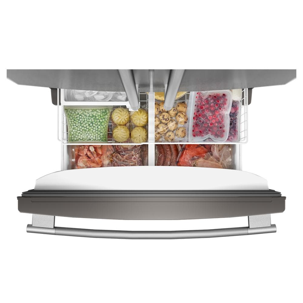 Kitchen Aid 25 Cu. Ft. 36-Inch Standard-Depth French Door Refrigerator | KRFF136SPS