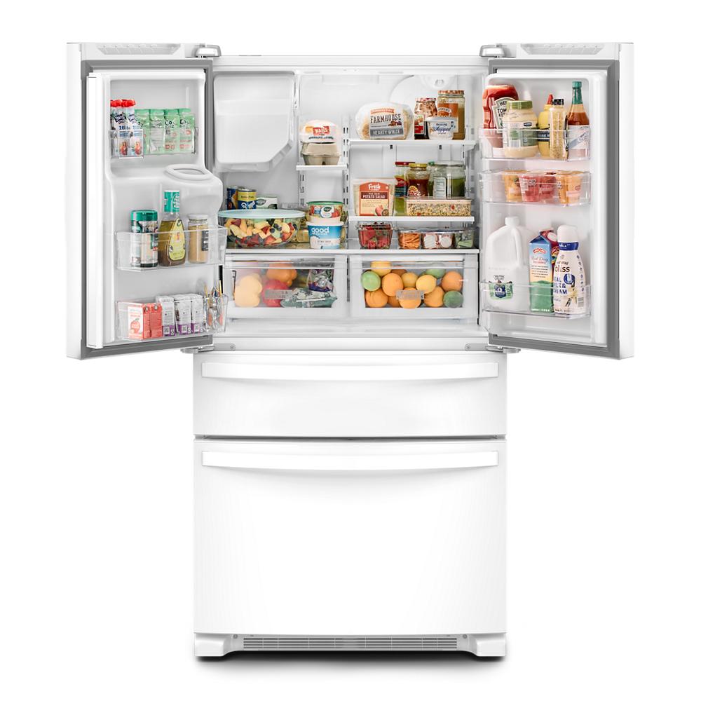 Whirlpool 36-Inch Wide French Door Bottom Mount Refrigerator | WRMF3636RW | 25 cbft