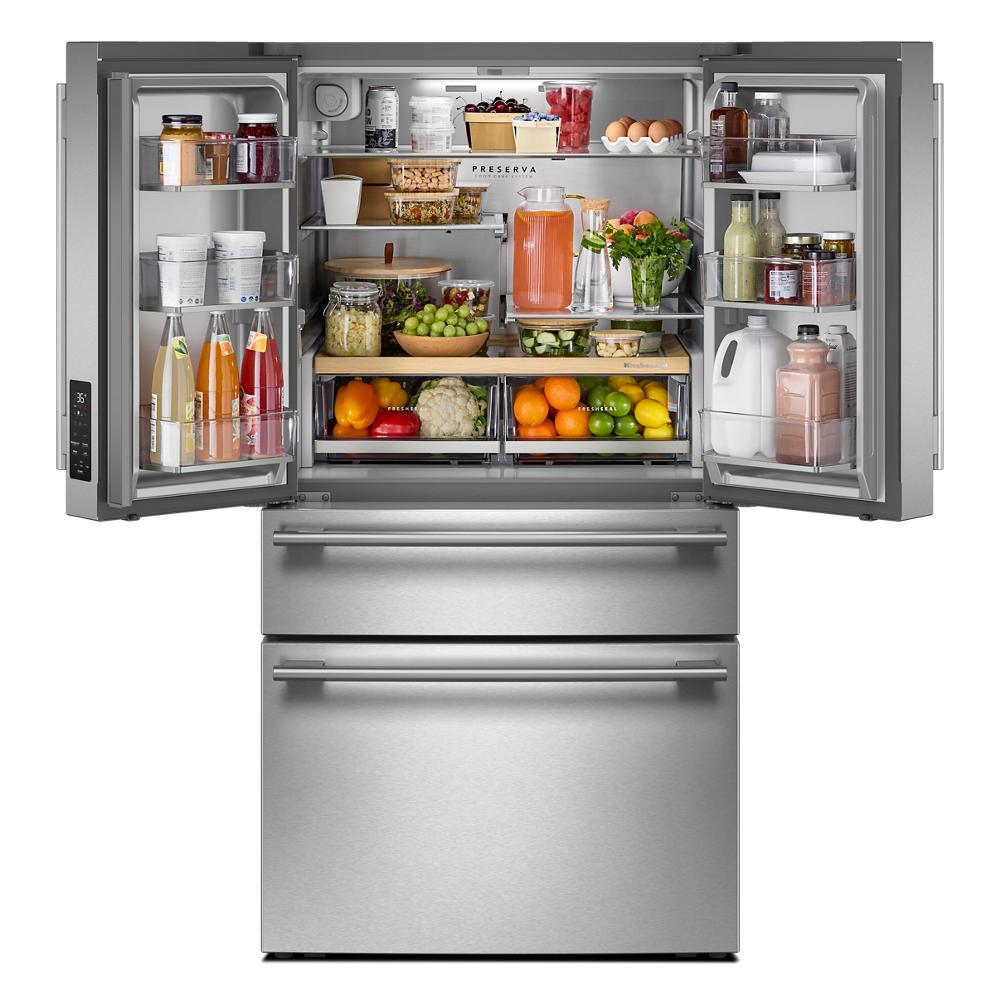 Kitchen Aid 30 cu. ft. French Door Refrigerator with Interior Water and Ice | KRMF336SPS
