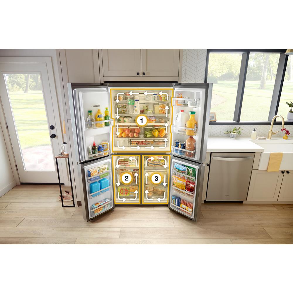 Whirlpool 36-Inch Counter Depth 4 Door Refrigerator | WRQC7836RZ