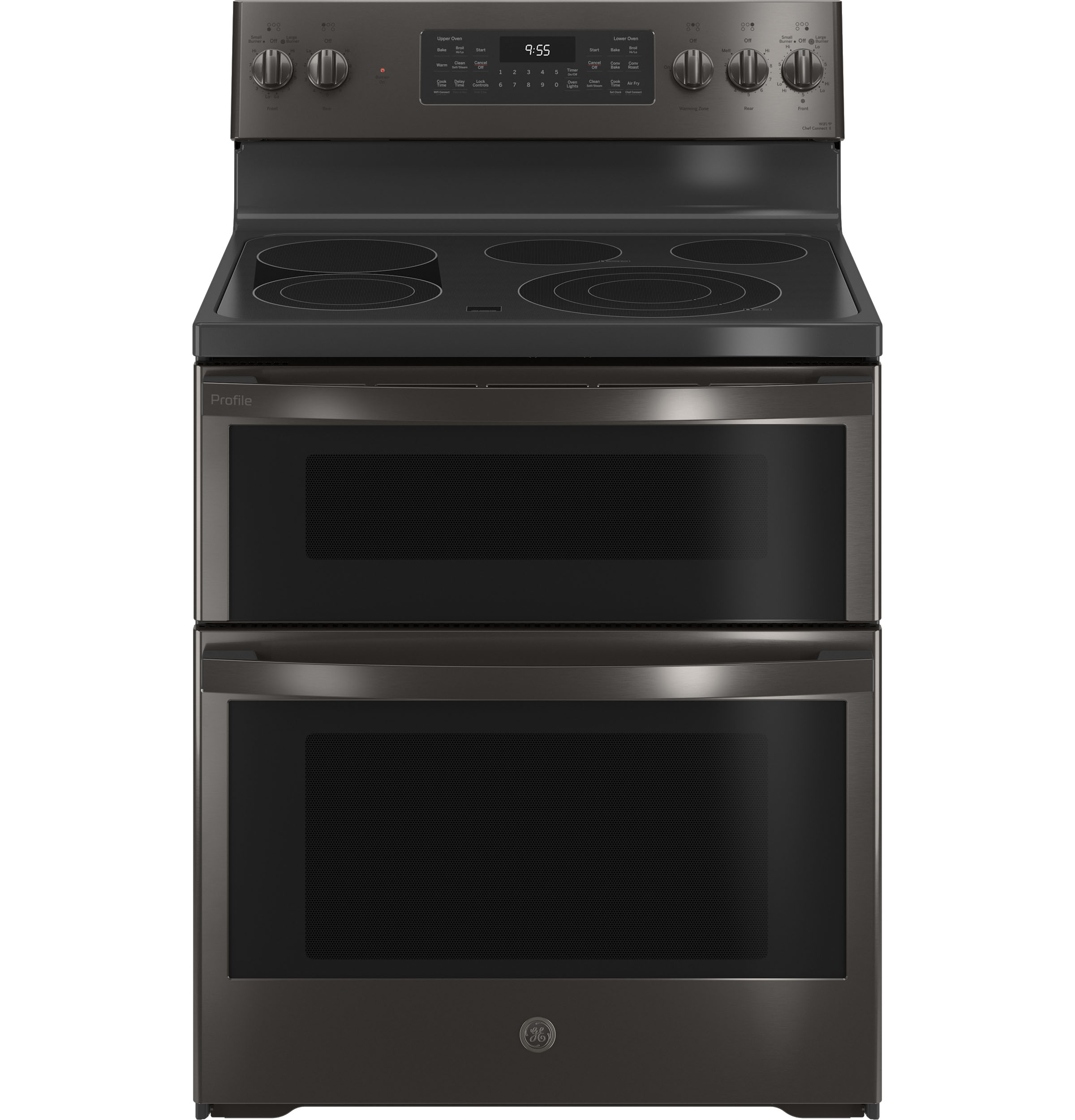 GE Profile 30" Smart Free-Standing Electric Double Oven Convection Range with No Preheat Air Fry | PB965BPTS