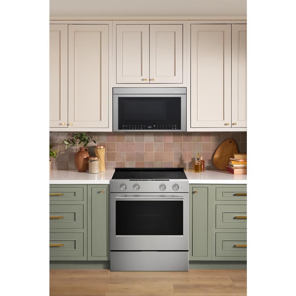 KitchenAid 5.3 Cu. Ft. Smart Slide-in Electric Range with Two Even-Heat™ Hyper Elements and Convection Cooking Modes | KSES530SPS