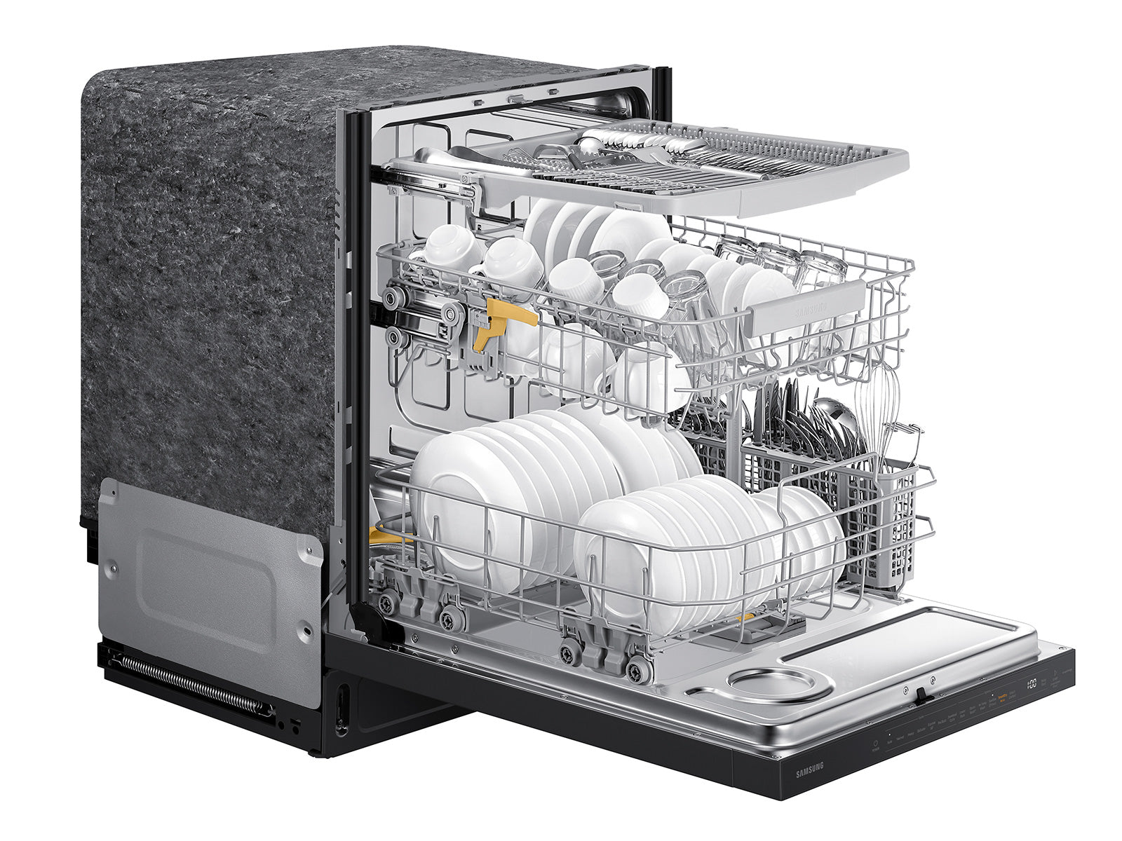 Samsung AutoRelease Smart 42dBA Dishwasher with StormWash+ and Smart Dry | DW80B7070UG