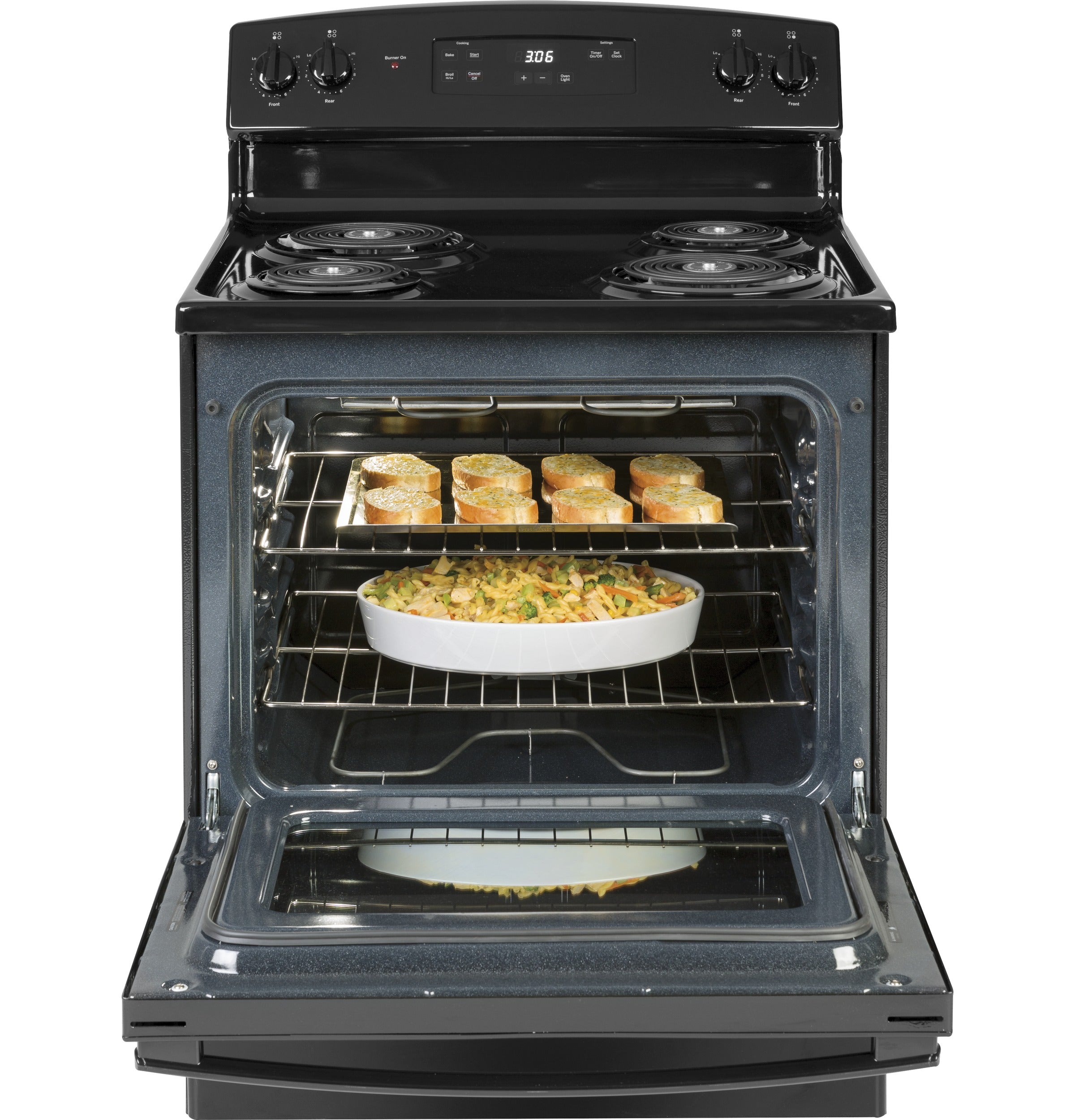 GE 30" Free-Standing Electric Range with Board | JBS360DMBB
