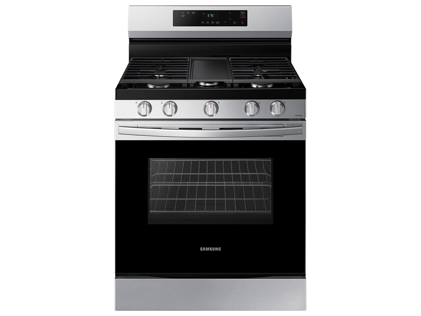 Samsung 6.0 cu. Ft. Smart Freestanding Gas Range with Integrated Griddle | NX60A6111SS