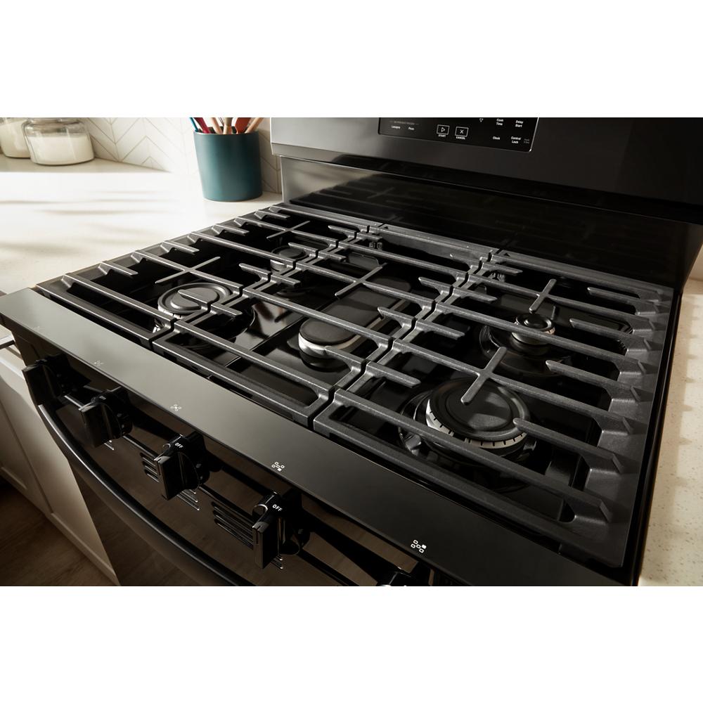 Whirlpool Gas Range with Air Cooking Technology, No Preheat Air Fry and Air Baking and Self Clean | WFGS5030RB