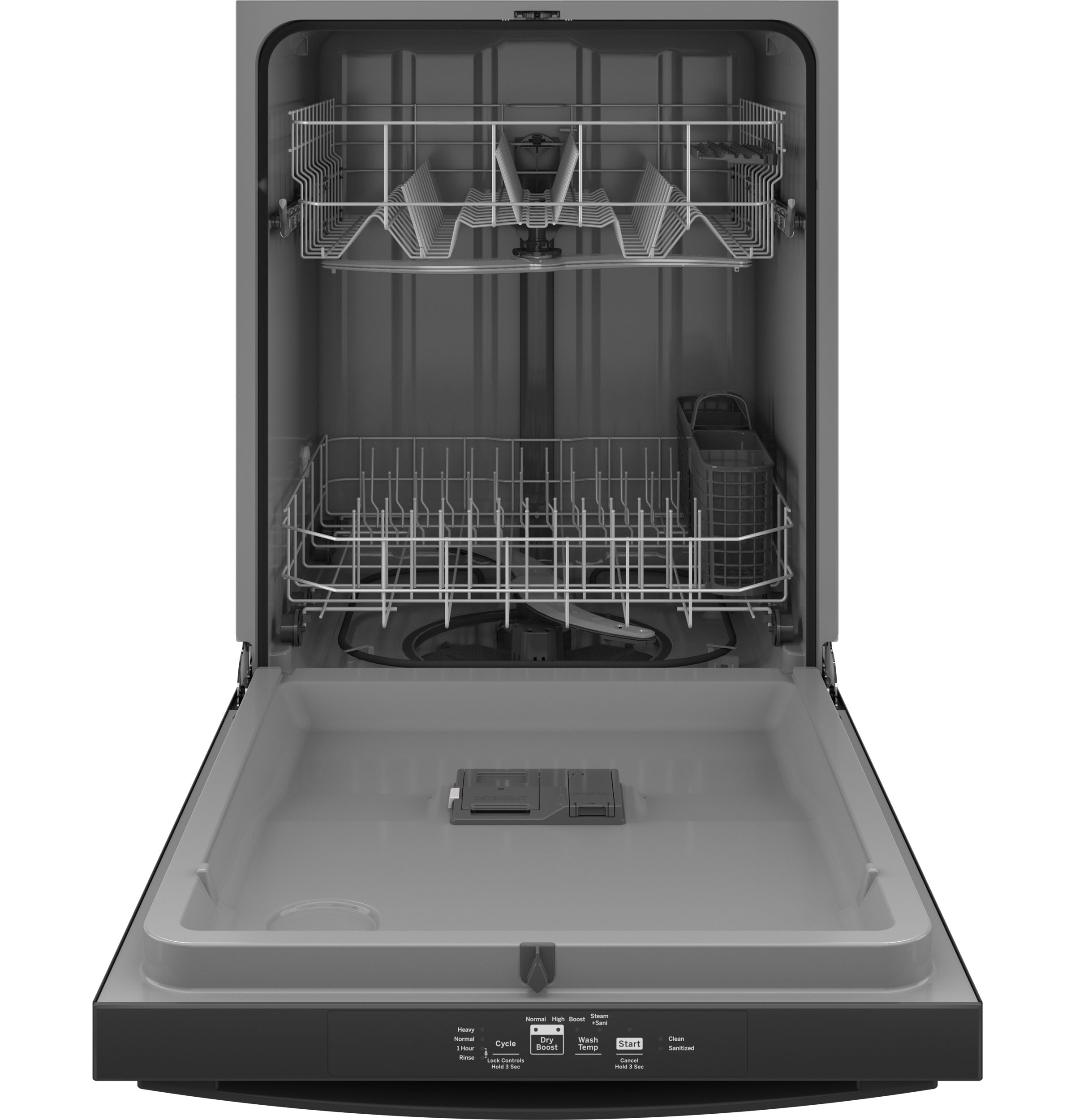 GE Top Control with Plastic Interior Dishwasher with Sanitize Cycle & Dry Boost | GDT535PYVFS