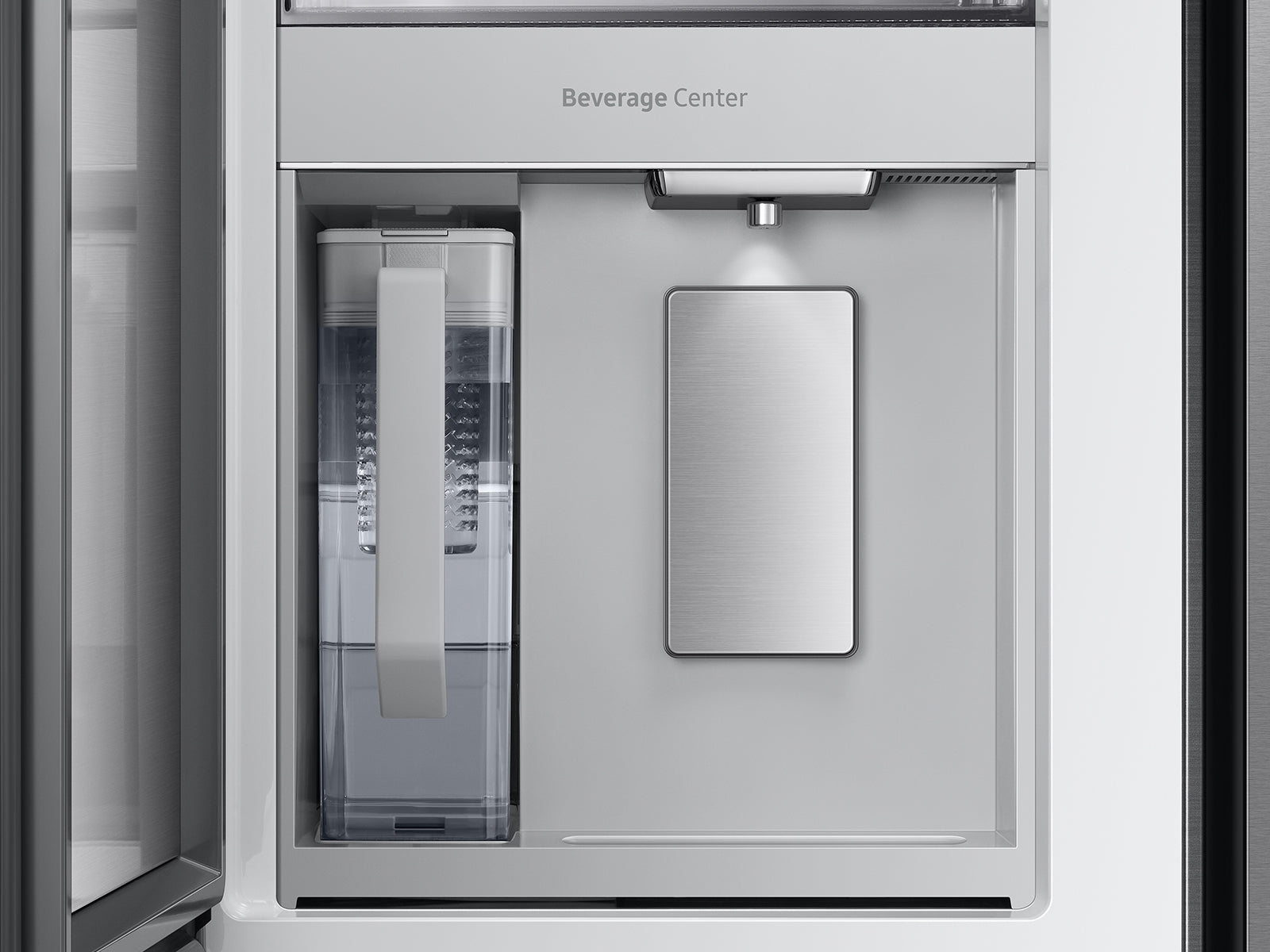 Samsung Bespoke 4-Door French Door Refrigerator (29 cu. ft.) with Beverage Center | RF29BB8600QL