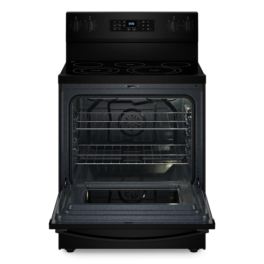 Whirlpool Electric Range with Air Cooking Technology, No Preheat Air Fry and Air Baking and Self Clean | WFES5030RB