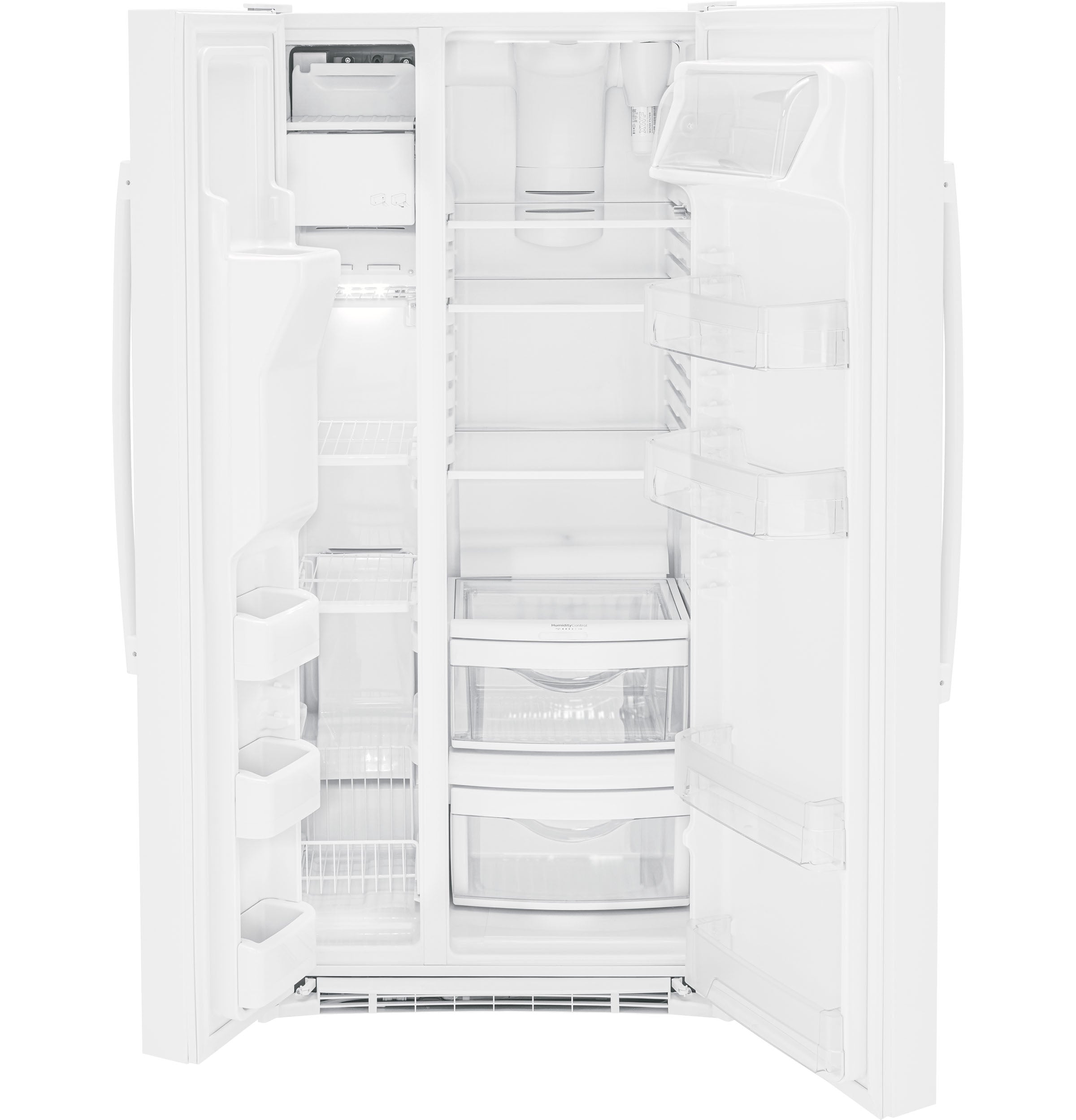 GE ENERGY STAR® 23.0 Cu. Ft. Side-By-Side Refrigerator | GSE23GGPWW