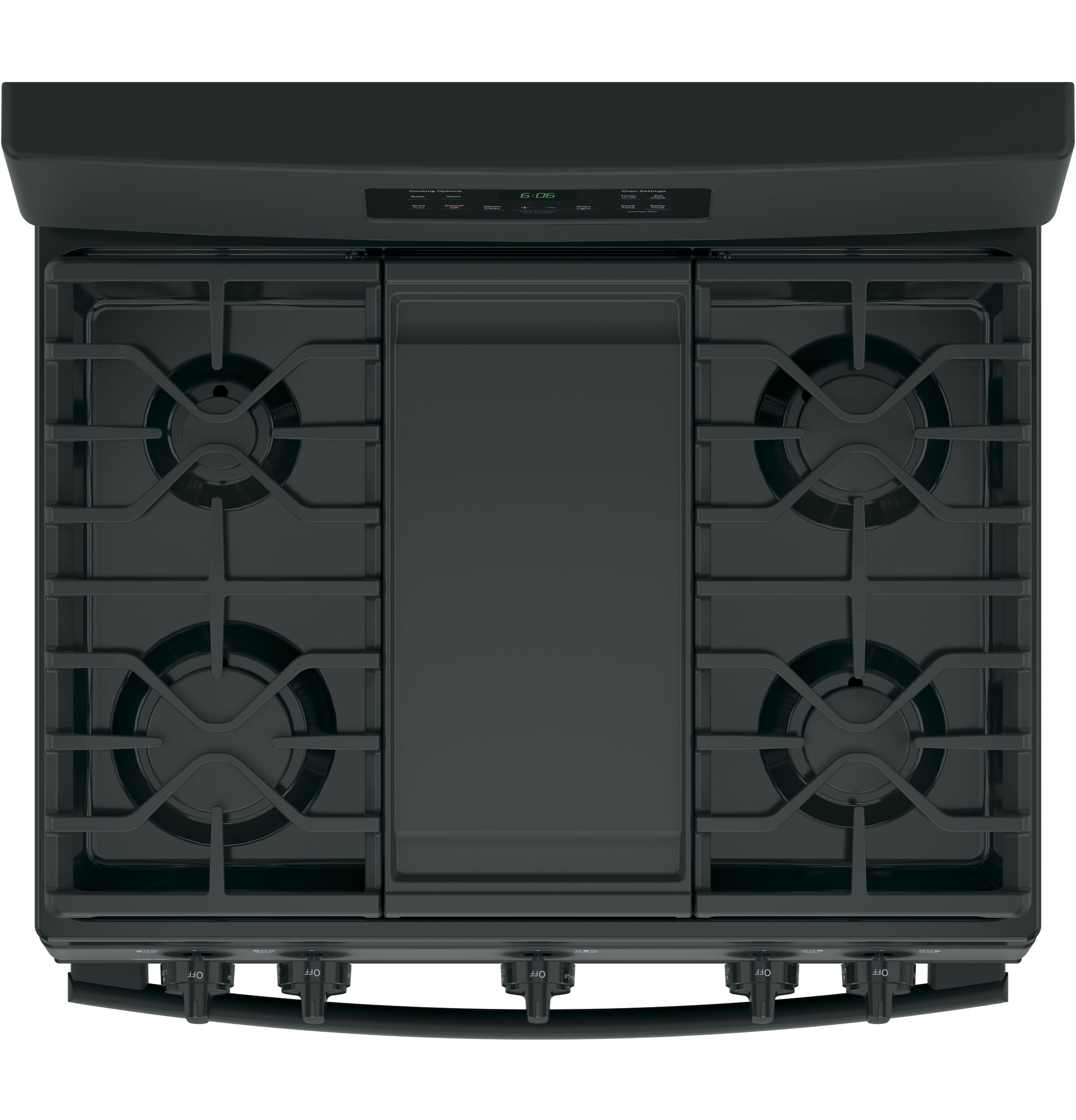 GE Free-Standing Front Control Gas Range | JGBS66DEKBB