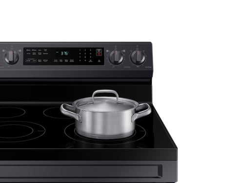 Samsung 6.3 cu. ft. Smart Freestanding Electric Range with No-Preheat Air Fry & Convection | NE63A6511SG