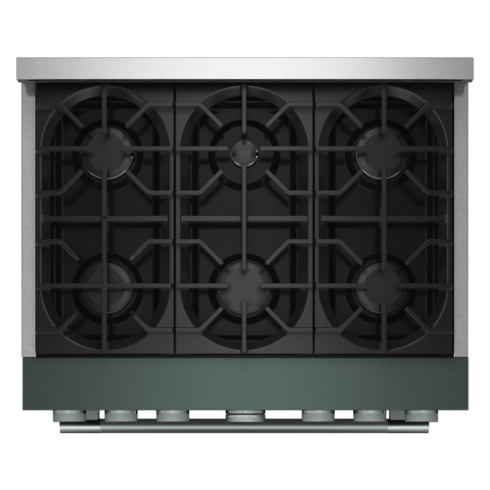 KitchenAid 36-Inch 6 Burner Commercial-Style Gas Range with No Preheat Air Fry Mode | KFGS936SJP