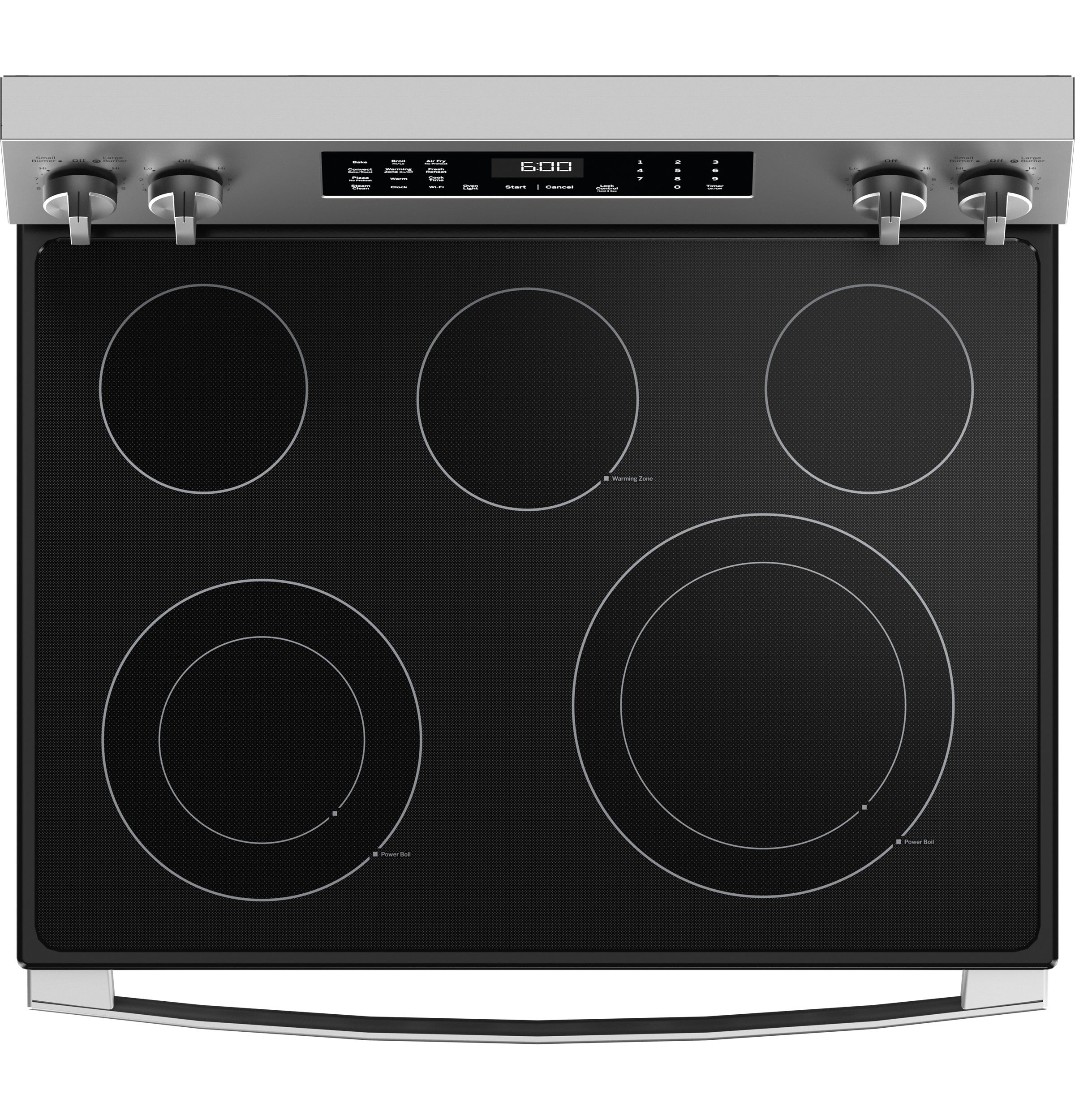 GE 30" Free-Standing Electric Convection Range with No Preheat Air Fry and EasyWash Oven Tray | GRF600AVSS