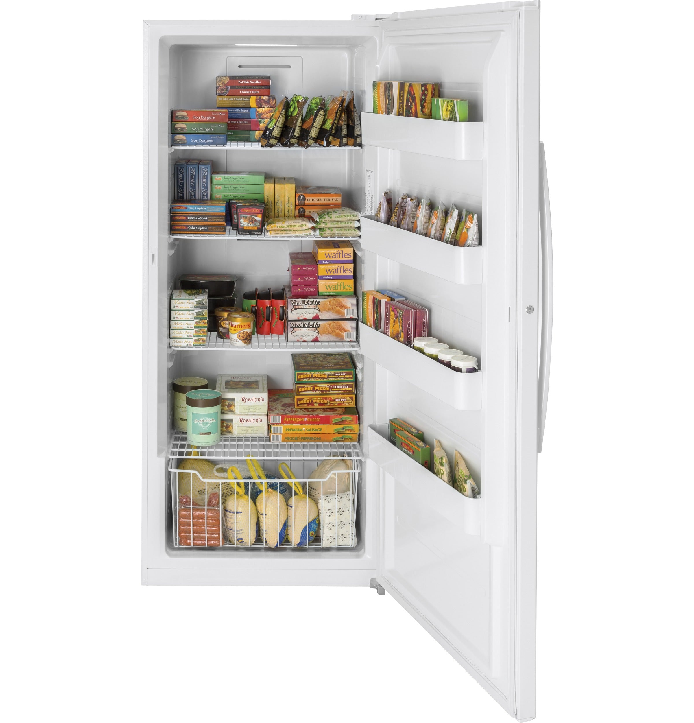 GE 21.3 Cu. Ft. Frost-Free Garage Ready Upright Freezer | FUF21SMRWW