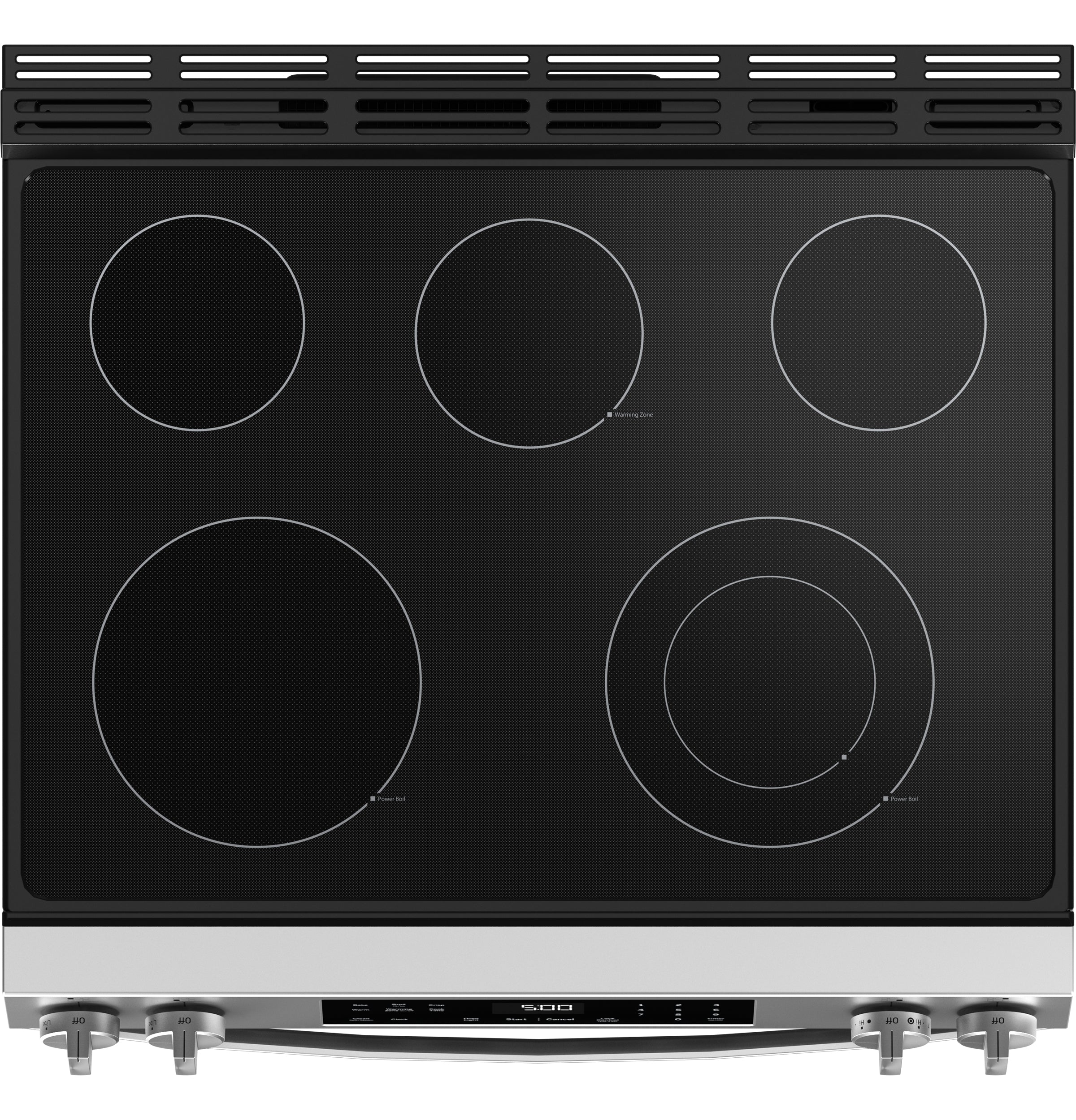 GE 30" Slide-In Electric Range with Crisp Mode | GRS500PVSS