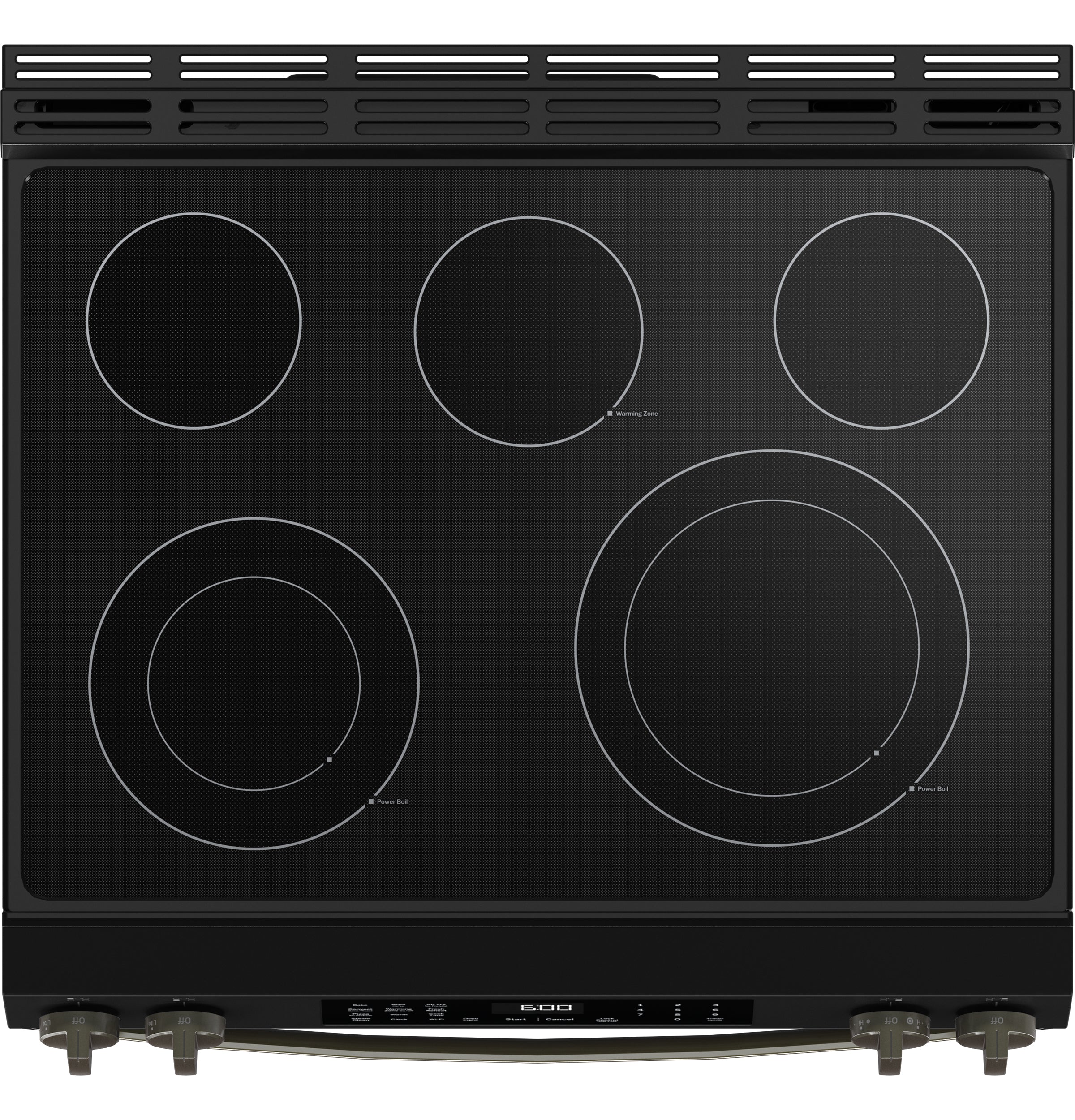 GE 30" Slide-In Electric Convection Range with No Preheat Air Fry and EasyWash™ Oven Tray | GRS600AVDS