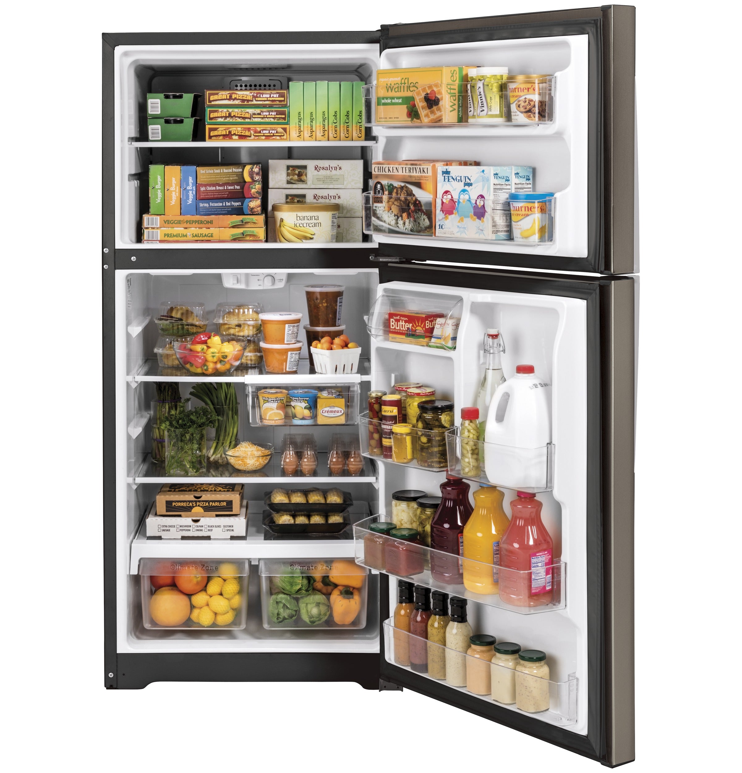GE 21.9 Cu. Ft. Garage Ready Top-Freezer Refrigerator | GTS22KMNRES