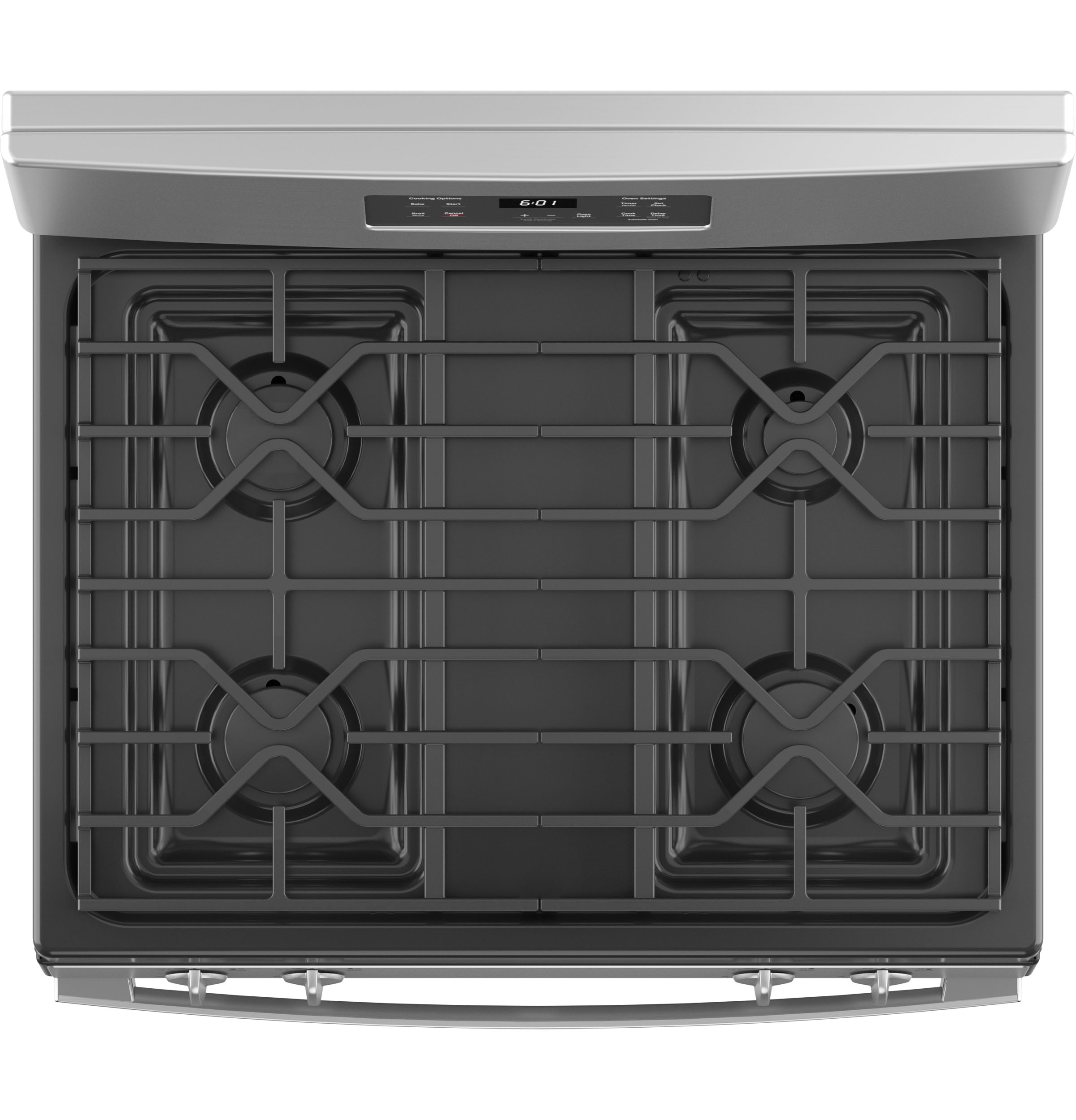GE Free-Standing Front Control Gas Range | JGBS61RPSS
