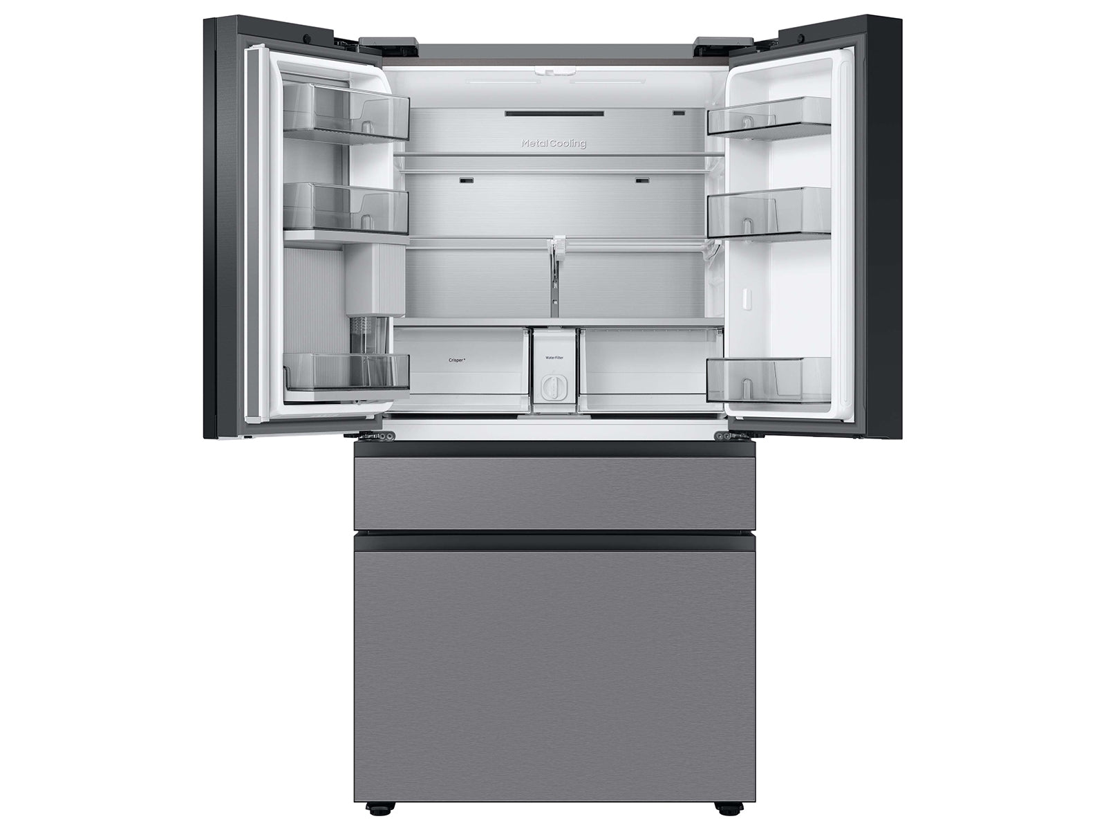 Samsung Bespoke 4-Door French Door Refrigerator (29 cu. ft.) with Beverage Center | RF29BB8600QL