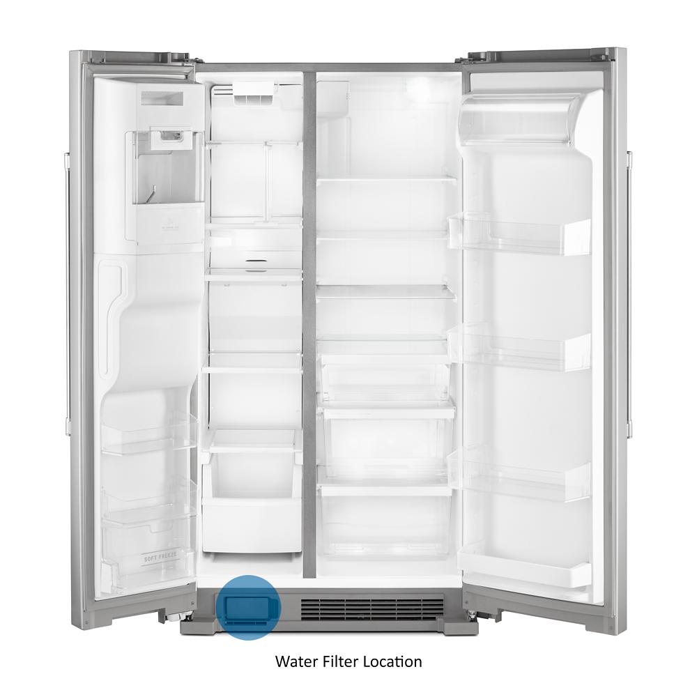 Maytag 36-Inch Wide Side-by-Side Refrigerator - 25 Cu. Ft. | MSS25C4MGZ