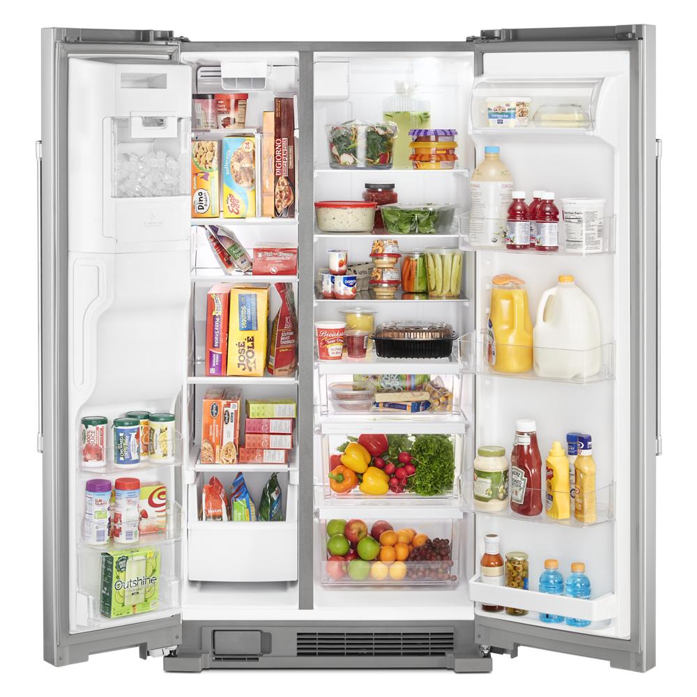 Maytag 36-Inch Wide Side-by-Side Refrigerator - 25 Cu. Ft. | MSS25C4MGZ